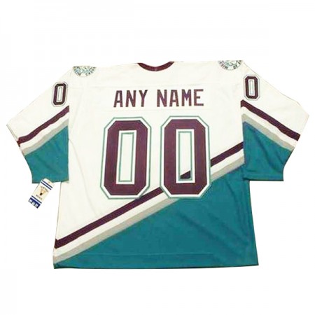 Anaheim Ducks Mighty Ducks Custom CCM Throwback Wit Authentic Shirt - Mannen